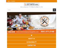 Tablet Screenshot of miamirestaurantsupplies.net